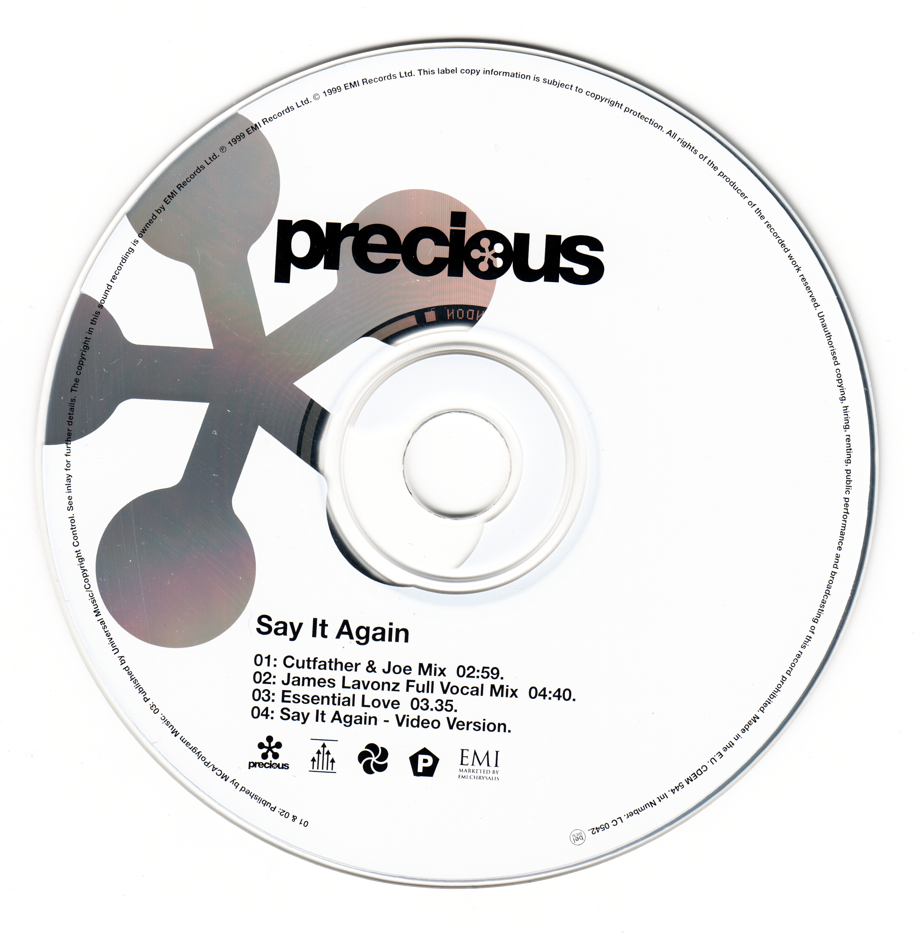 Eurovision Song Contest 1999; Precious  Say It Again : CD